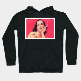 Vintage smoking woman Hoodie